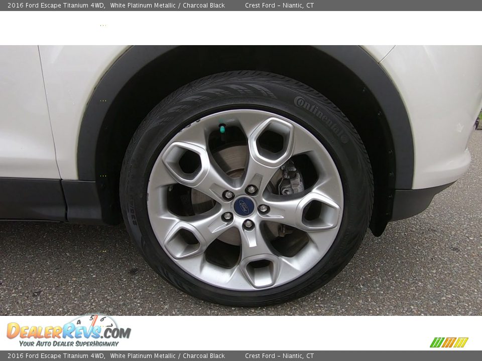 2016 Ford Escape Titanium 4WD White Platinum Metallic / Charcoal Black Photo #26