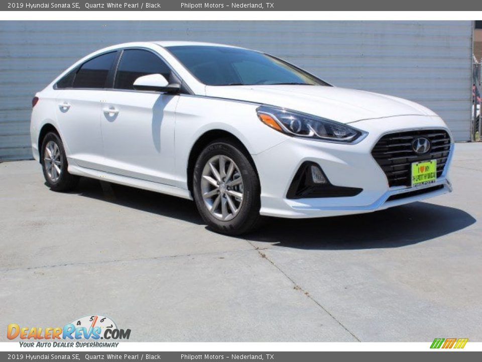 2019 Hyundai Sonata SE Quartz White Pearl / Black Photo #2