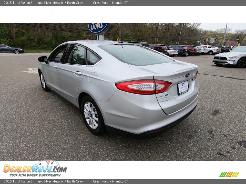 2015 Ford Fusion S Ingot Silver Metallic / Earth Gray Photo #5