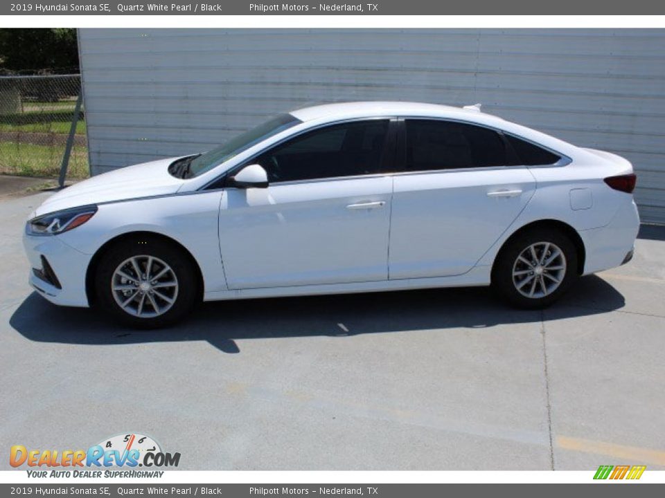2019 Hyundai Sonata SE Quartz White Pearl / Black Photo #4