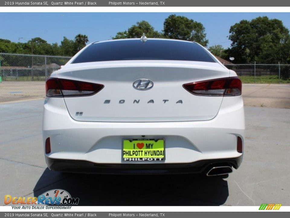 2019 Hyundai Sonata SE Quartz White Pearl / Black Photo #6