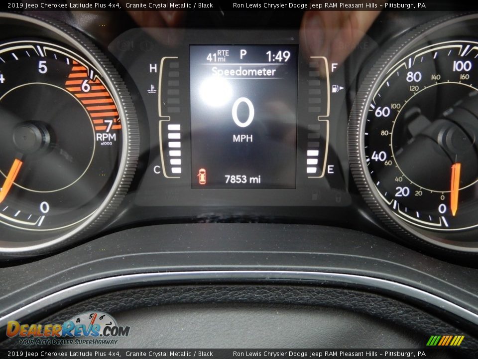 2019 Jeep Cherokee Latitude Plus 4x4 Granite Crystal Metallic / Black Photo #20