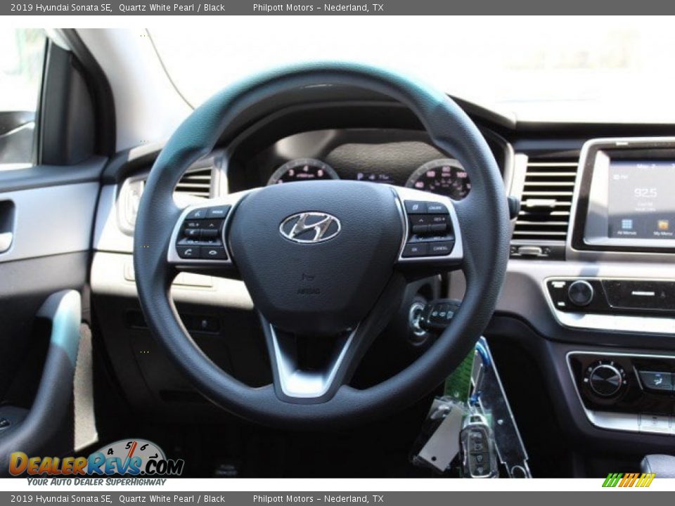 2019 Hyundai Sonata SE Quartz White Pearl / Black Photo #13