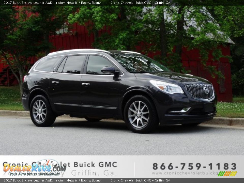 2017 Buick Enclave Leather AWD Iridium Metallic / Ebony/Ebony Photo #1