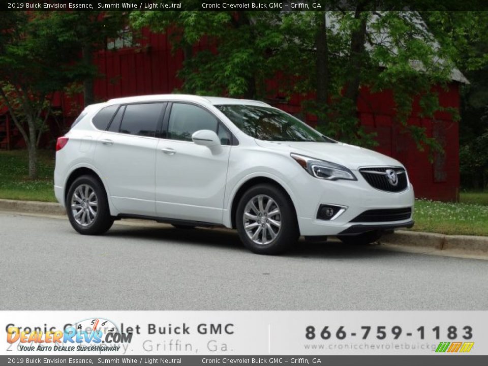 2019 Buick Envision Essence Summit White / Light Neutral Photo #1