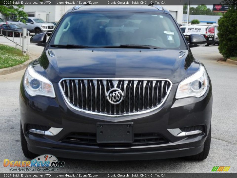 2017 Buick Enclave Leather AWD Iridium Metallic / Ebony/Ebony Photo #4