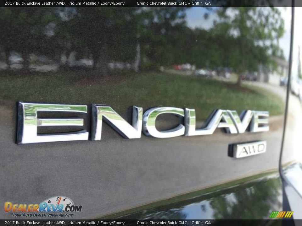 2017 Buick Enclave Leather AWD Iridium Metallic / Ebony/Ebony Photo #9