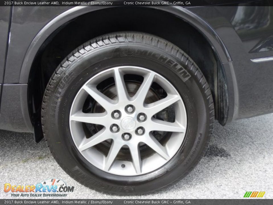 2017 Buick Enclave Leather AWD Iridium Metallic / Ebony/Ebony Photo #10