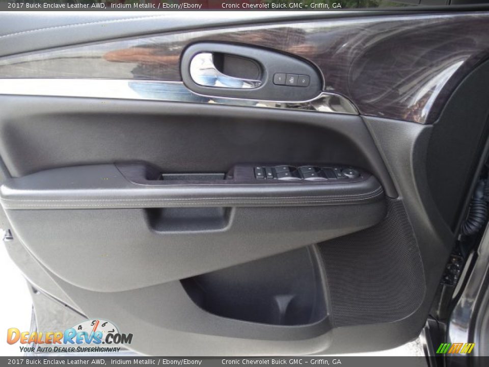 2017 Buick Enclave Leather AWD Iridium Metallic / Ebony/Ebony Photo #12