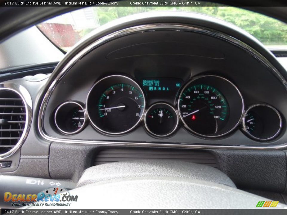 2017 Buick Enclave Leather AWD Iridium Metallic / Ebony/Ebony Photo #16