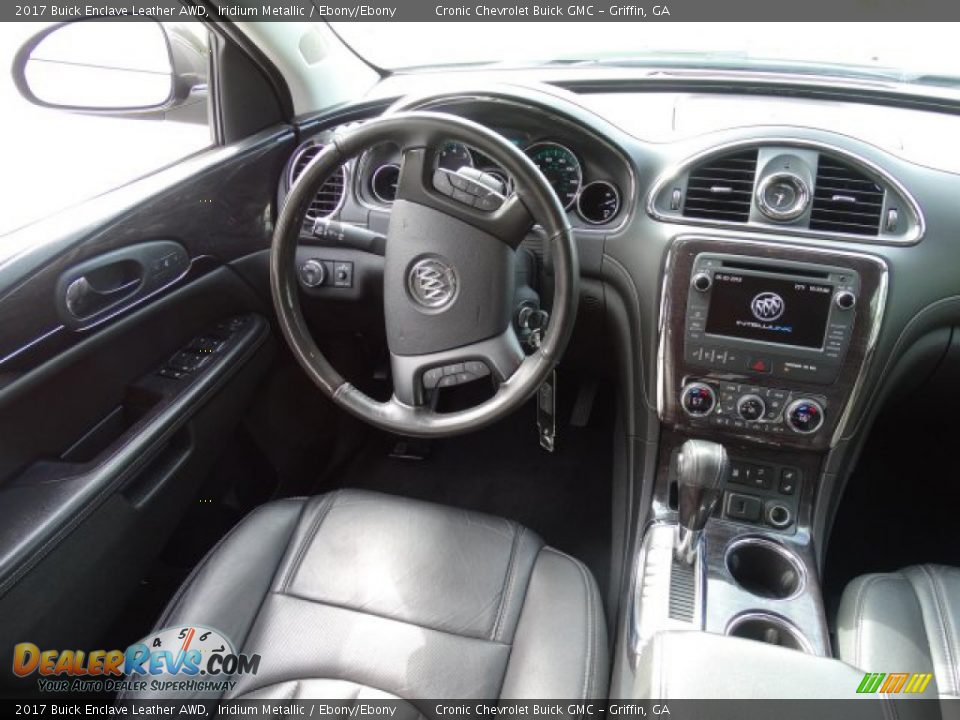 2017 Buick Enclave Leather AWD Iridium Metallic / Ebony/Ebony Photo #25