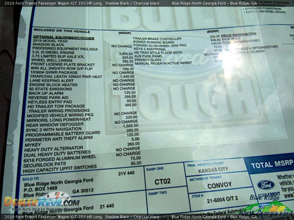 2019 Ford Transit Passenger Wagon XLT 350 HR Long Shadow Black / Charcoal black Photo #30