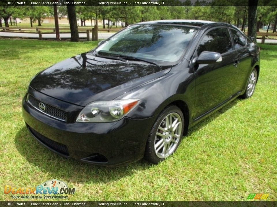 2007 Scion tC Black Sand Pearl / Dark Charcoal Photo #1
