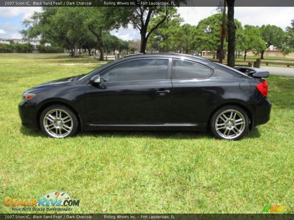 2007 Scion tC Black Sand Pearl / Dark Charcoal Photo #3