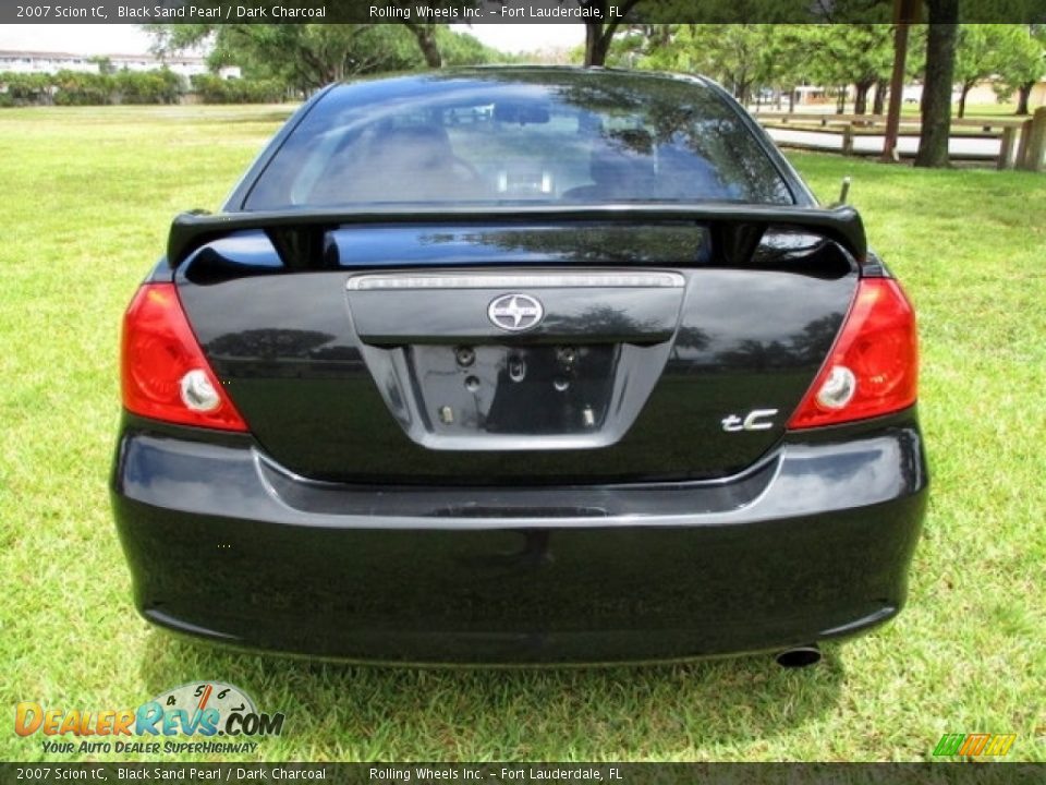 2007 Scion tC Black Sand Pearl / Dark Charcoal Photo #7