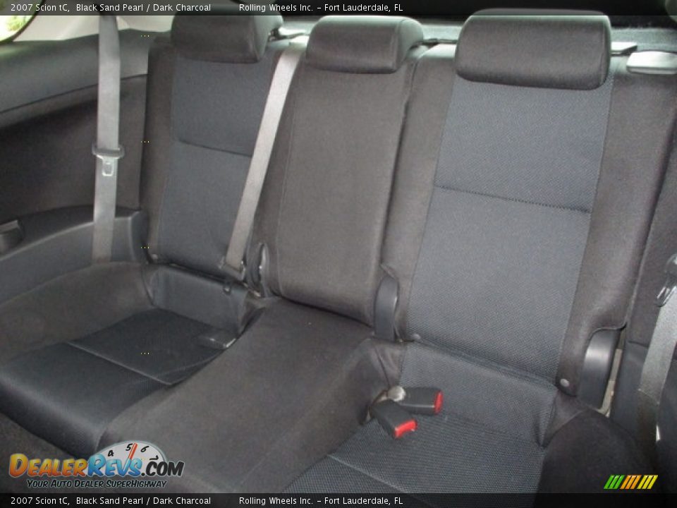 2007 Scion tC Black Sand Pearl / Dark Charcoal Photo #8