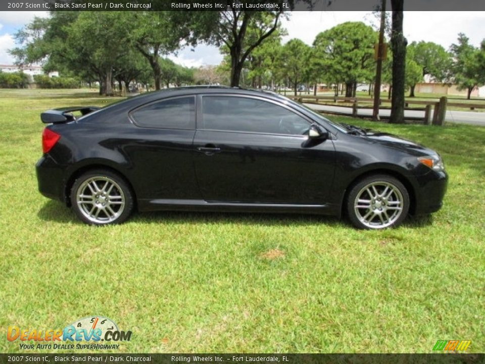 2007 Scion tC Black Sand Pearl / Dark Charcoal Photo #11