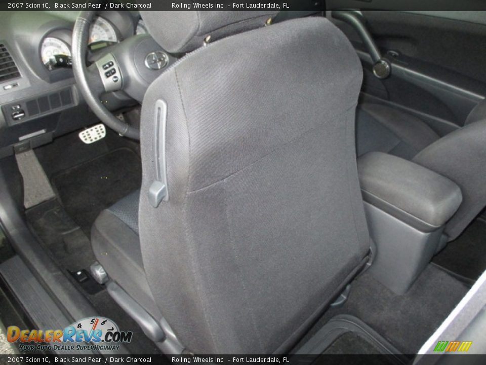 2007 Scion tC Black Sand Pearl / Dark Charcoal Photo #12