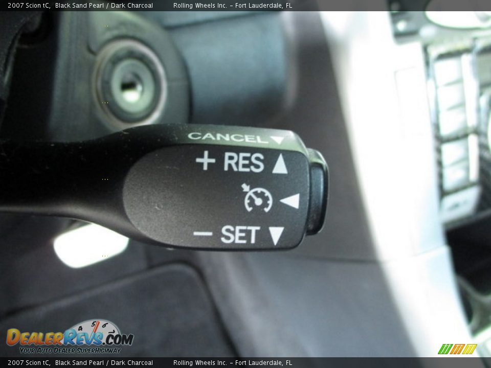 2007 Scion tC Black Sand Pearl / Dark Charcoal Photo #14