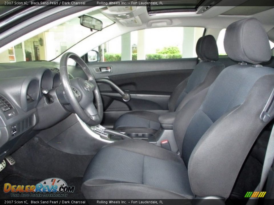 2007 Scion tC Black Sand Pearl / Dark Charcoal Photo #16