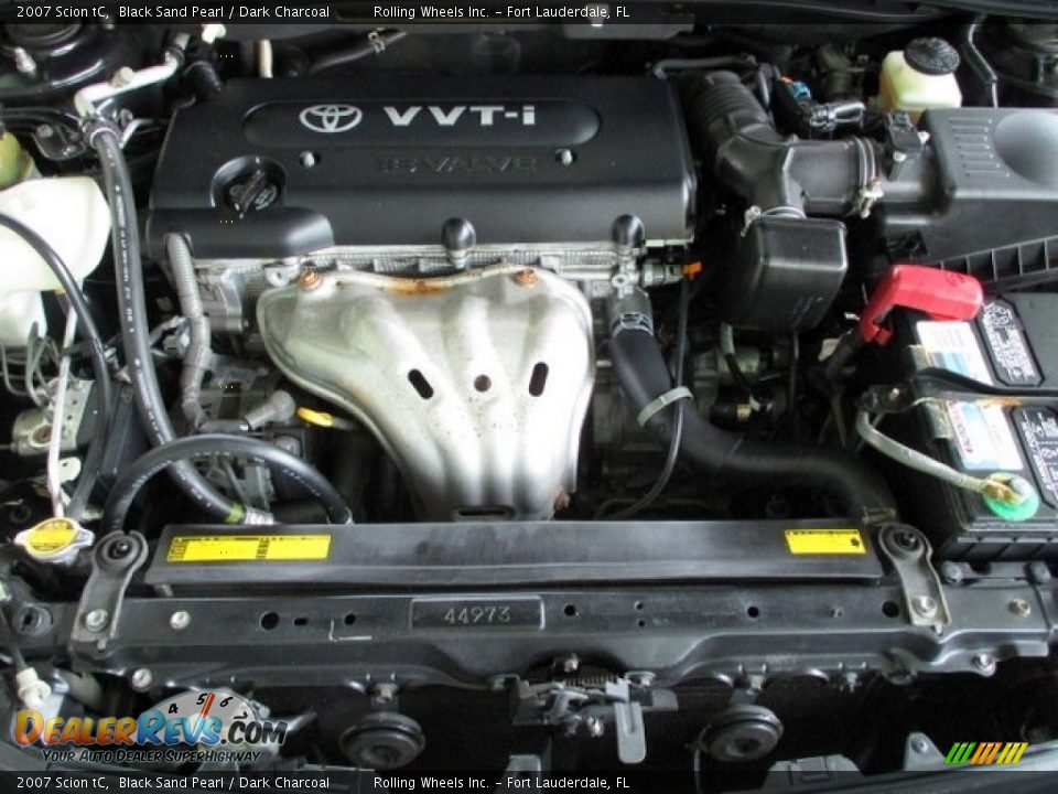 2007 Scion tC Black Sand Pearl / Dark Charcoal Photo #18