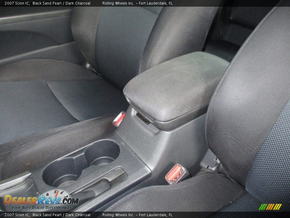 2007 Scion tC Black Sand Pearl / Dark Charcoal Photo #24