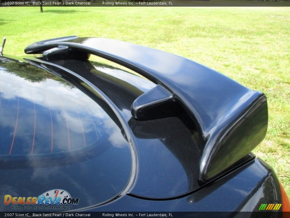 2007 Scion tC Black Sand Pearl / Dark Charcoal Photo #25