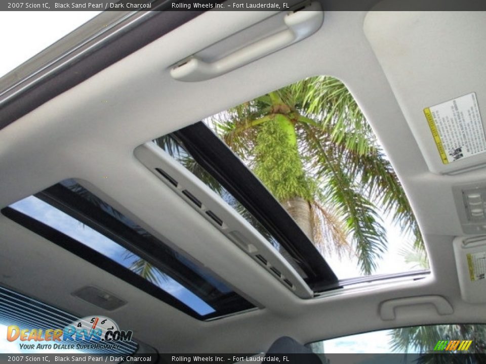 2007 Scion tC Black Sand Pearl / Dark Charcoal Photo #26