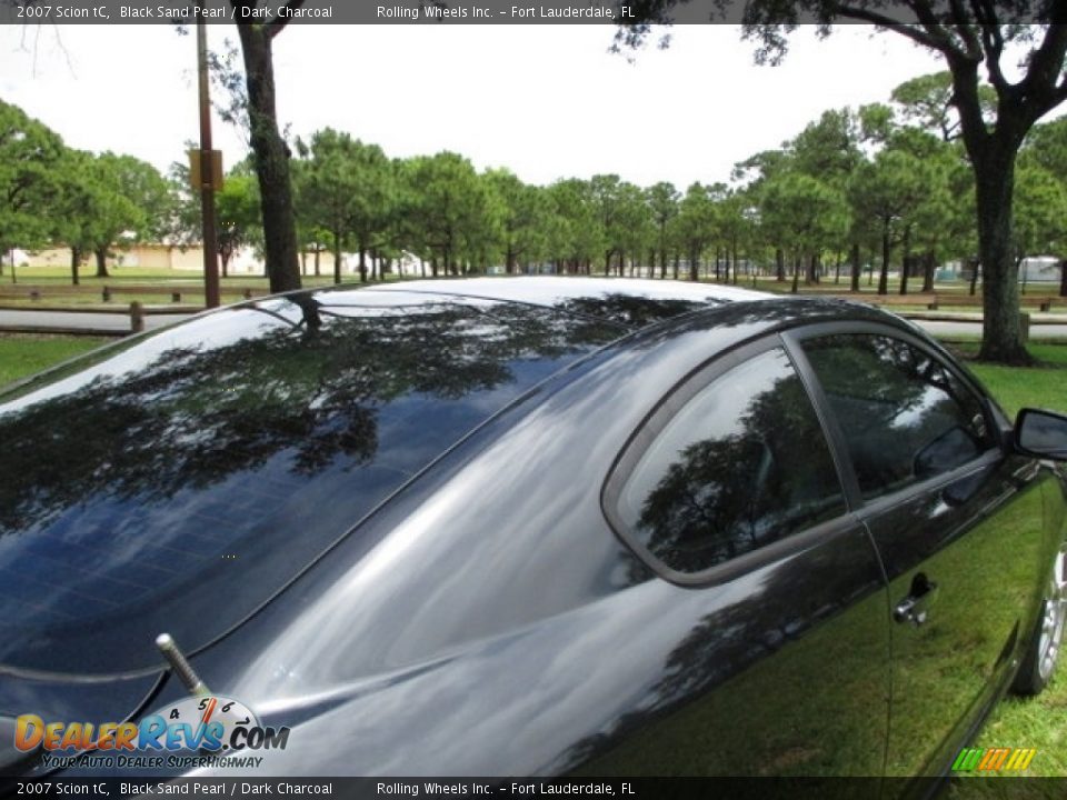 2007 Scion tC Black Sand Pearl / Dark Charcoal Photo #27