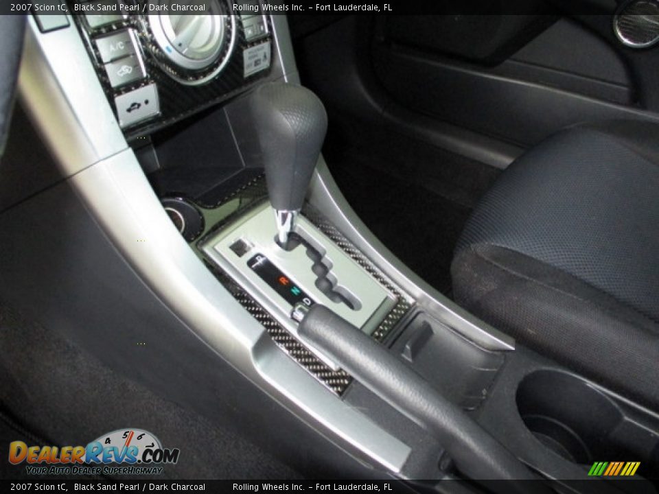 2007 Scion tC Black Sand Pearl / Dark Charcoal Photo #28