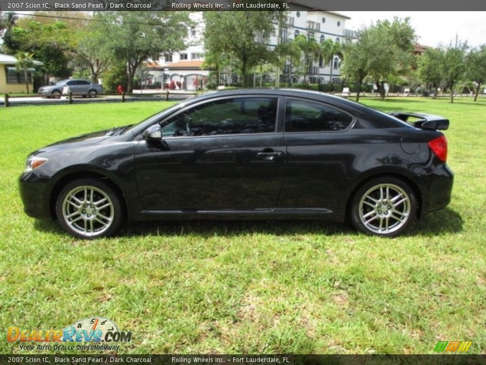 2007 Scion tC Black Sand Pearl / Dark Charcoal Photo #34