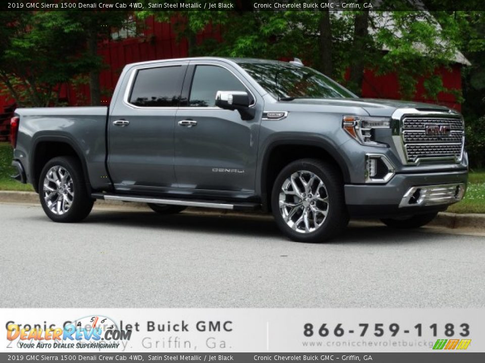 2019 GMC Sierra 1500 Denali Crew Cab 4WD Satin Steel Metallic / Jet Black Photo #1