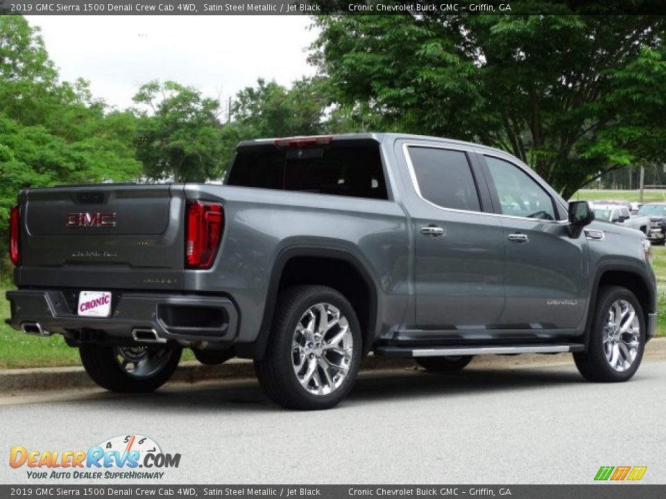 2019 GMC Sierra 1500 Denali Crew Cab 4WD Satin Steel Metallic / Jet Black Photo #3