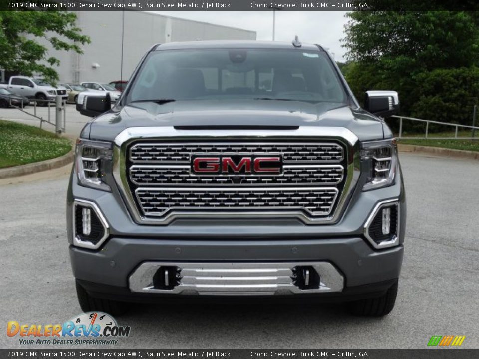 2019 GMC Sierra 1500 Denali Crew Cab 4WD Satin Steel Metallic / Jet Black Photo #4