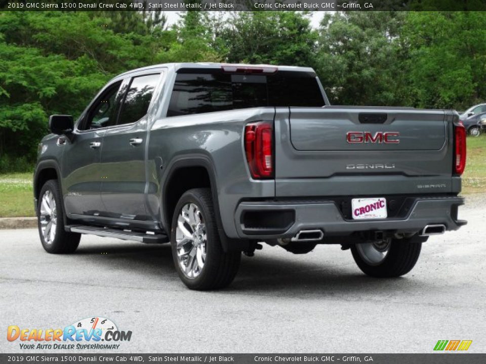 2019 GMC Sierra 1500 Denali Crew Cab 4WD Satin Steel Metallic / Jet Black Photo #6