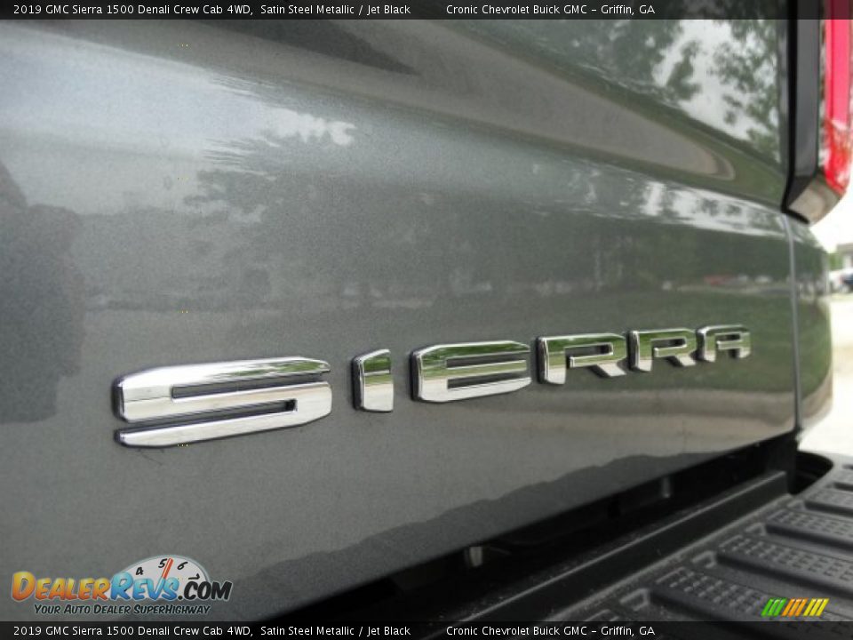 2019 GMC Sierra 1500 Denali Crew Cab 4WD Satin Steel Metallic / Jet Black Photo #10