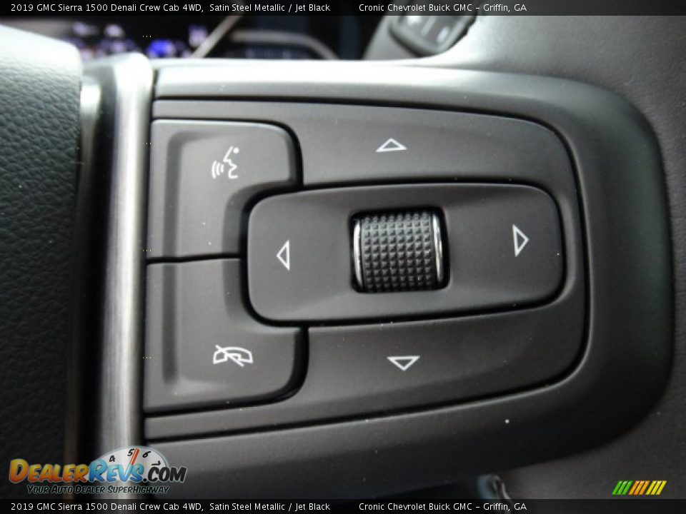 2019 GMC Sierra 1500 Denali Crew Cab 4WD Steering Wheel Photo #21
