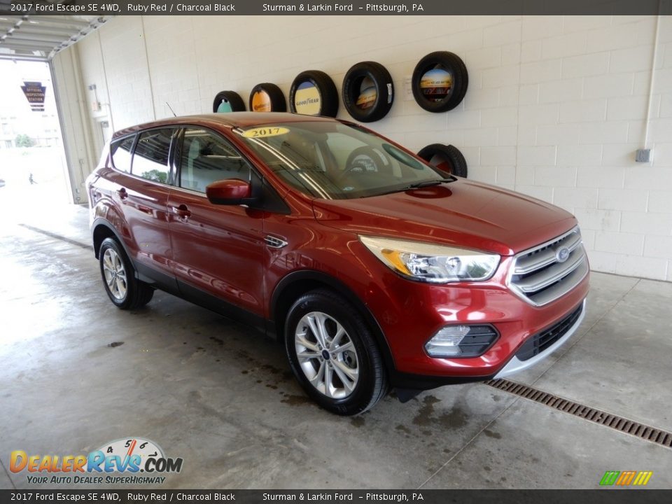 2017 Ford Escape SE 4WD Ruby Red / Charcoal Black Photo #1