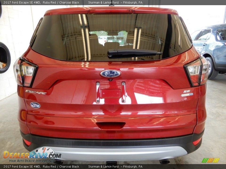 2017 Ford Escape SE 4WD Ruby Red / Charcoal Black Photo #6