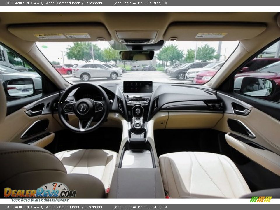 2019 Acura RDX AWD White Diamond Pearl / Parchment Photo #9