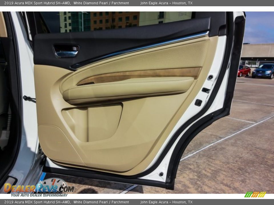 2019 Acura MDX Sport Hybrid SH-AWD White Diamond Pearl / Parchment Photo #21
