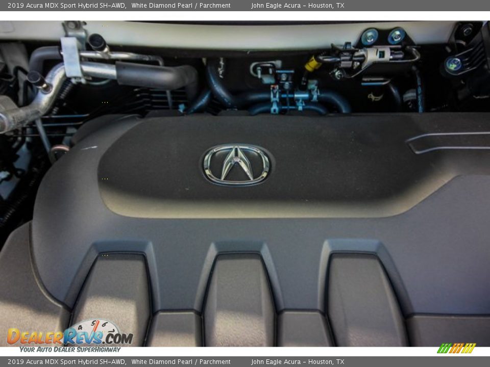 2019 Acura MDX Sport Hybrid SH-AWD White Diamond Pearl / Parchment Photo #26