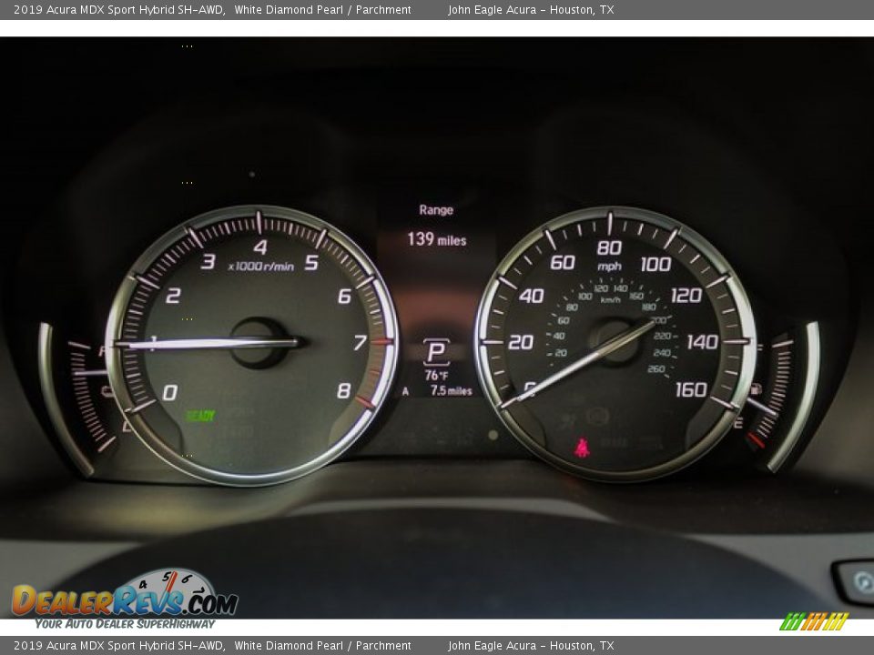 2019 Acura MDX Sport Hybrid SH-AWD White Diamond Pearl / Parchment Photo #34