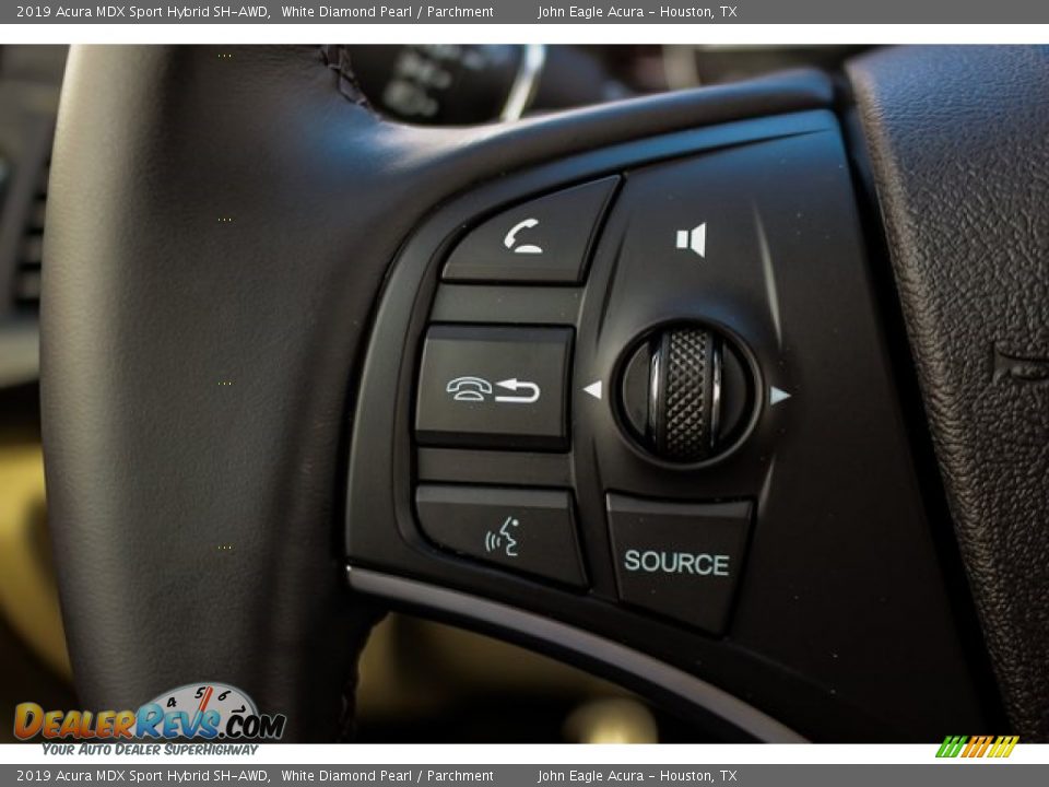 2019 Acura MDX Sport Hybrid SH-AWD White Diamond Pearl / Parchment Photo #36