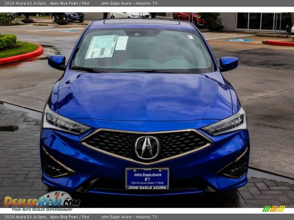 2019 Acura ILX A-Spec Apex Blue Pearl / Red Photo #2