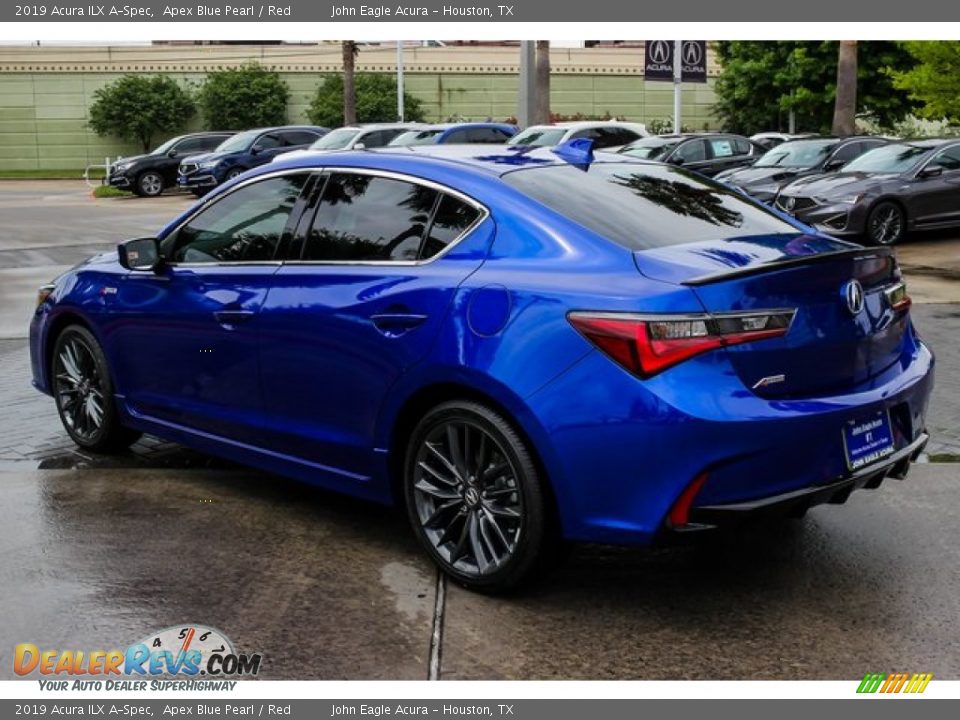 2019 Acura ILX A-Spec Apex Blue Pearl / Red Photo #5