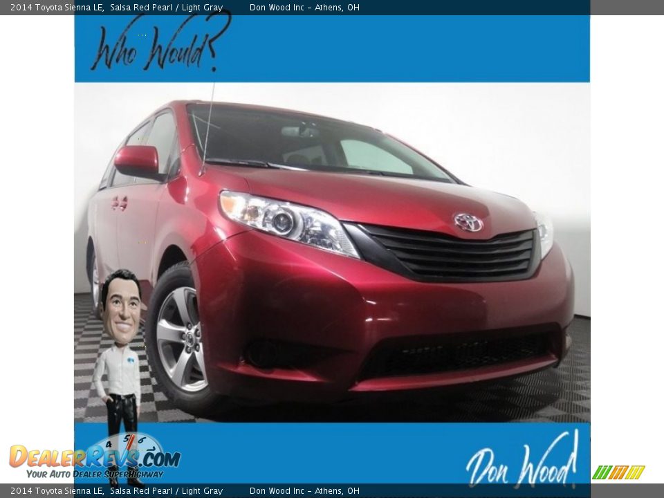 2014 Toyota Sienna LE Salsa Red Pearl / Light Gray Photo #1