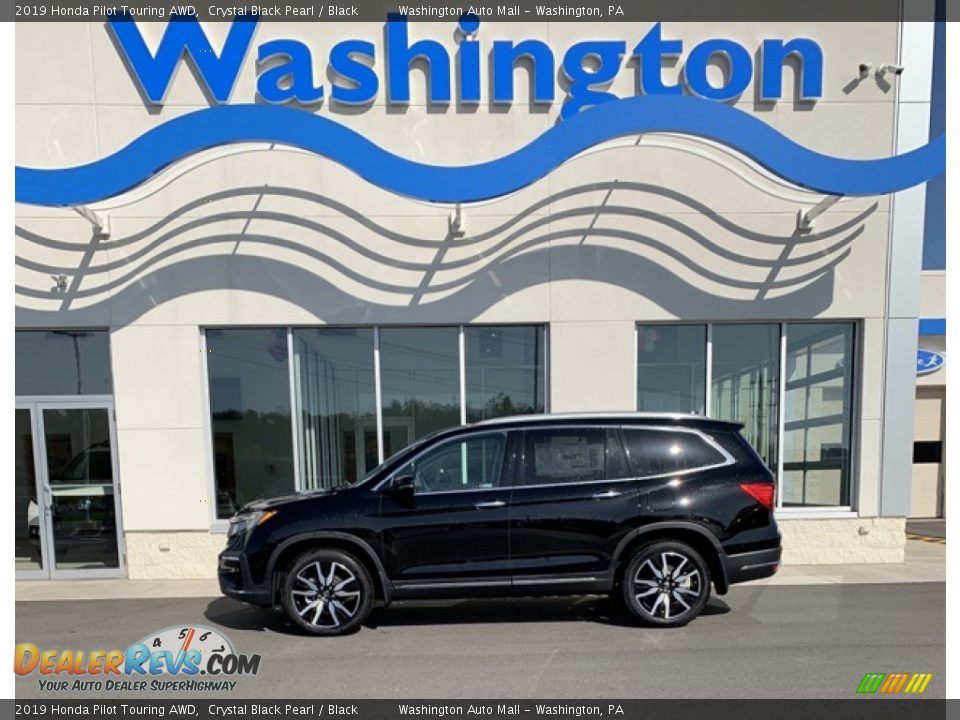 2019 Honda Pilot Touring AWD Crystal Black Pearl / Black Photo #1