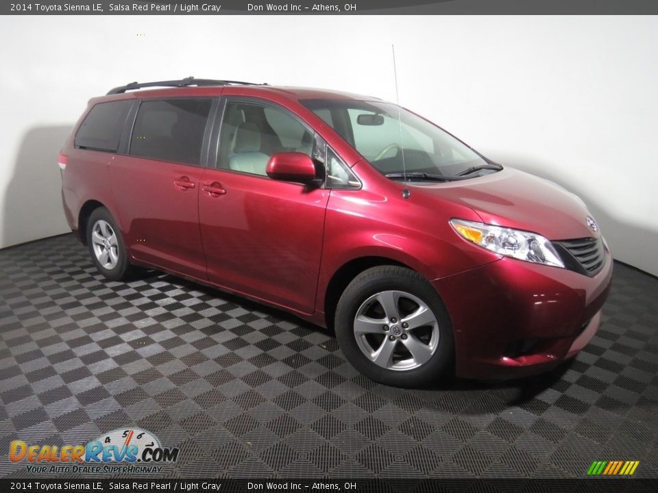 2014 Toyota Sienna LE Salsa Red Pearl / Light Gray Photo #2
