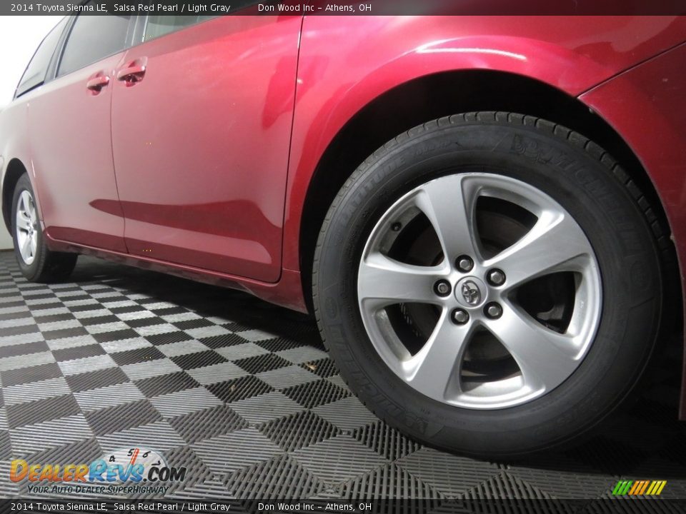2014 Toyota Sienna LE Salsa Red Pearl / Light Gray Photo #3